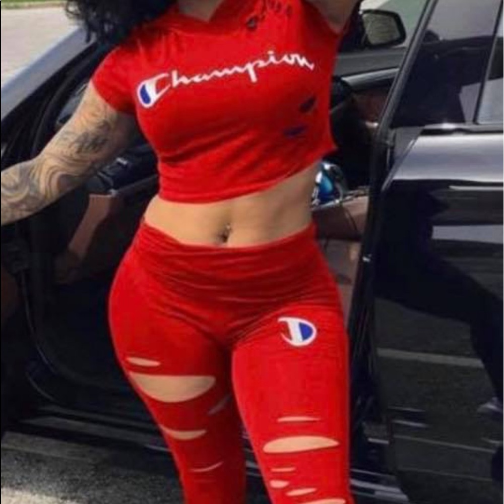 2 Piece Ripped Champion Set